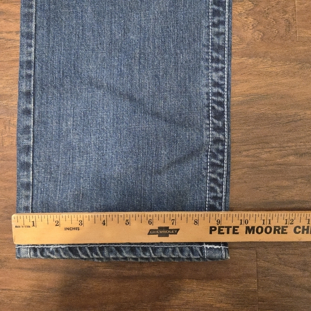Parish The World Is Yours Jeans Mens Size 36x32 Designed Pockets Baggy Loose y2k - Picture 8 of 8